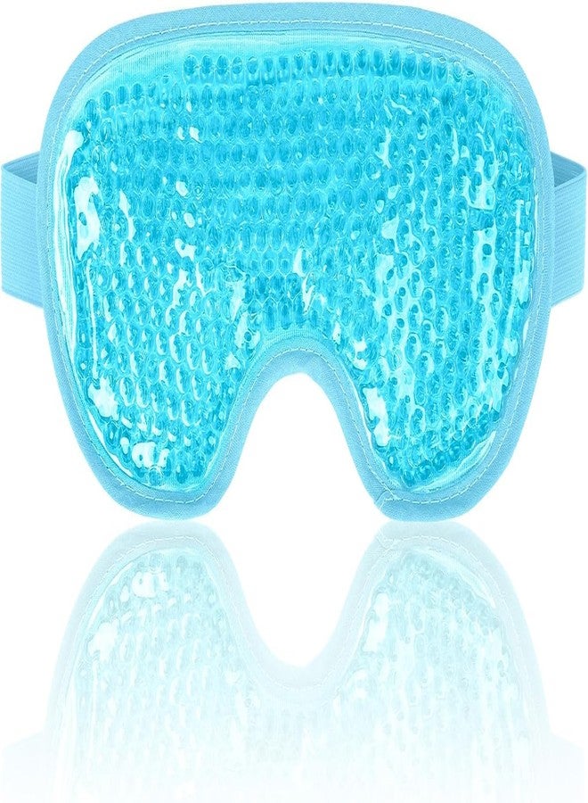 MENOVAS Eye Mask Cooling Gel With Beads For Dark Circles, Hot Cold Pack Compress for Stress Relief, Headaches, Migraines, Puffiness, Dry Eyes, Cooling Eyes Relaxing Mask For Women & Men (Multi-Color) - Image 1