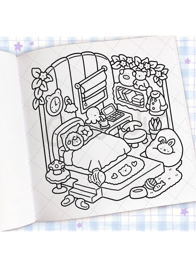 Cozy Corner: Stress Relief  Relaxation Coloring Book for Adults, Teens, and Kids | Creative Art Therapy with Cozy Spaces Designs | Family-Friendly Mindfulness Activity - Image 5