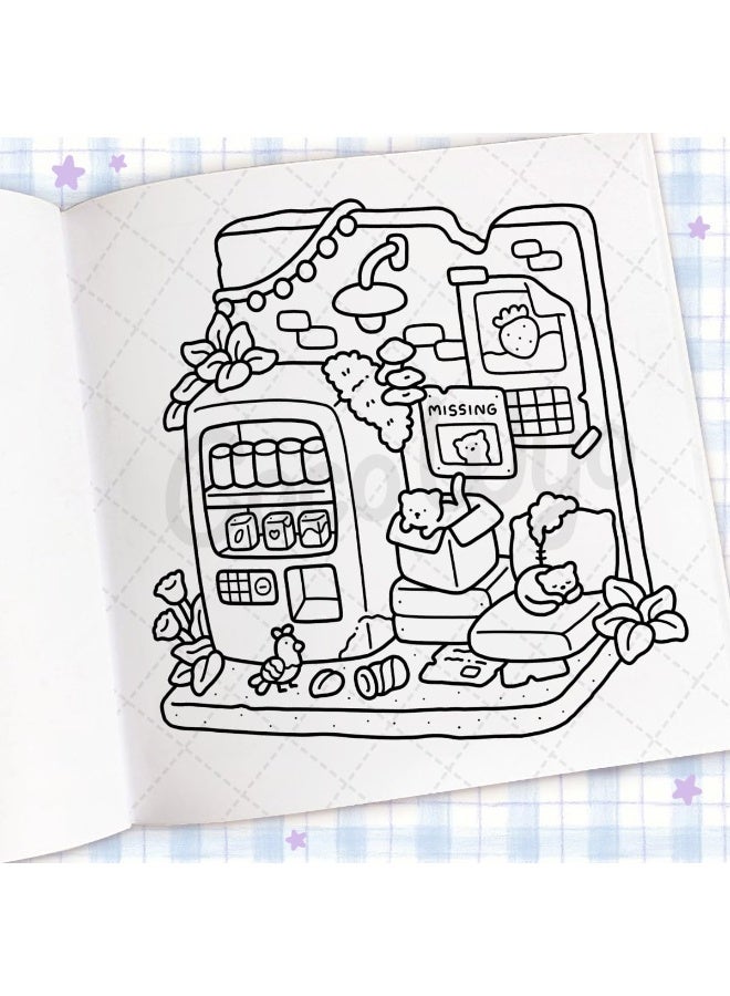 Cozy Corner: Stress Relief  Relaxation Coloring Book for Adults, Teens, and Kids | Creative Art Therapy with Cozy Spaces Designs | Family-Friendly Mindfulness Activity - Image 4