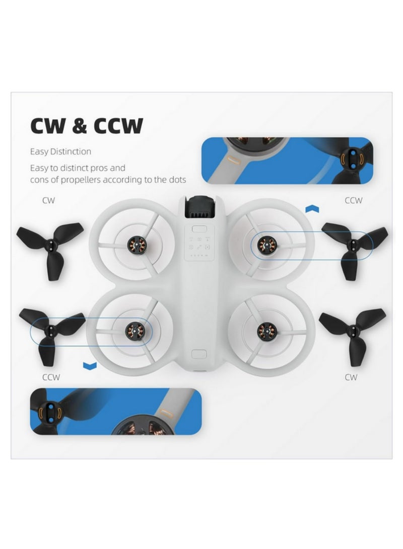 2 Pairs Propeller For DJI Neo Handheld Flight Camera 2016S Color Paddle Lightweight Fans Wing For DJI NEO Handheld Drone Accessories (Orange) - Image 5