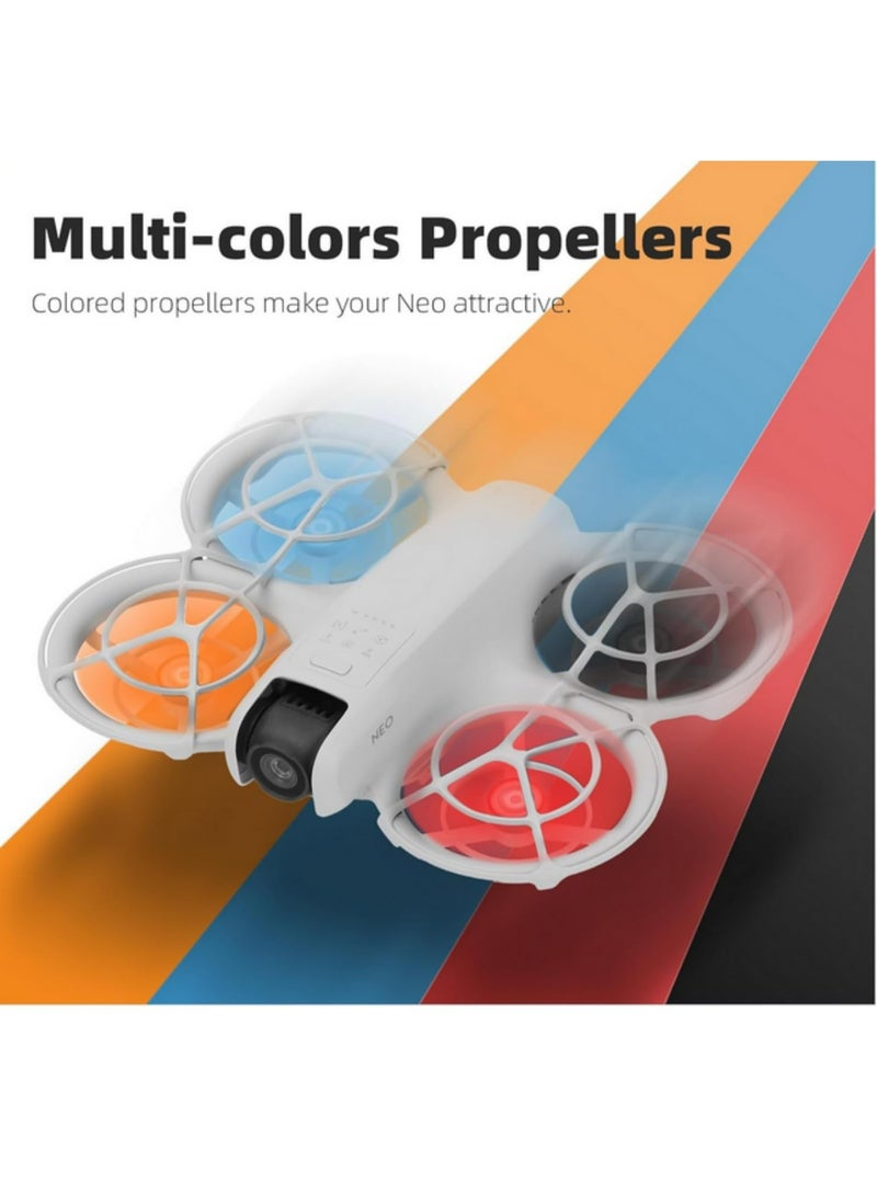2 Pairs Propeller For DJI Neo Handheld Flight Camera 2016S Color Paddle Lightweight Fans Wing For DJI NEO Handheld Drone Accessories (Orange) - Image 4