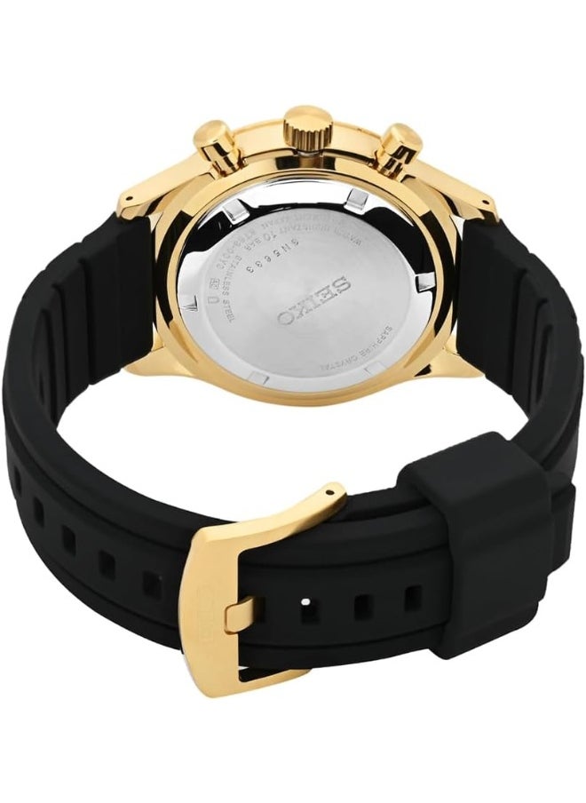 Seiko SEIKO Men's Analogue Quartz Watch with Silicone Strap SSB446P1  - Image 4