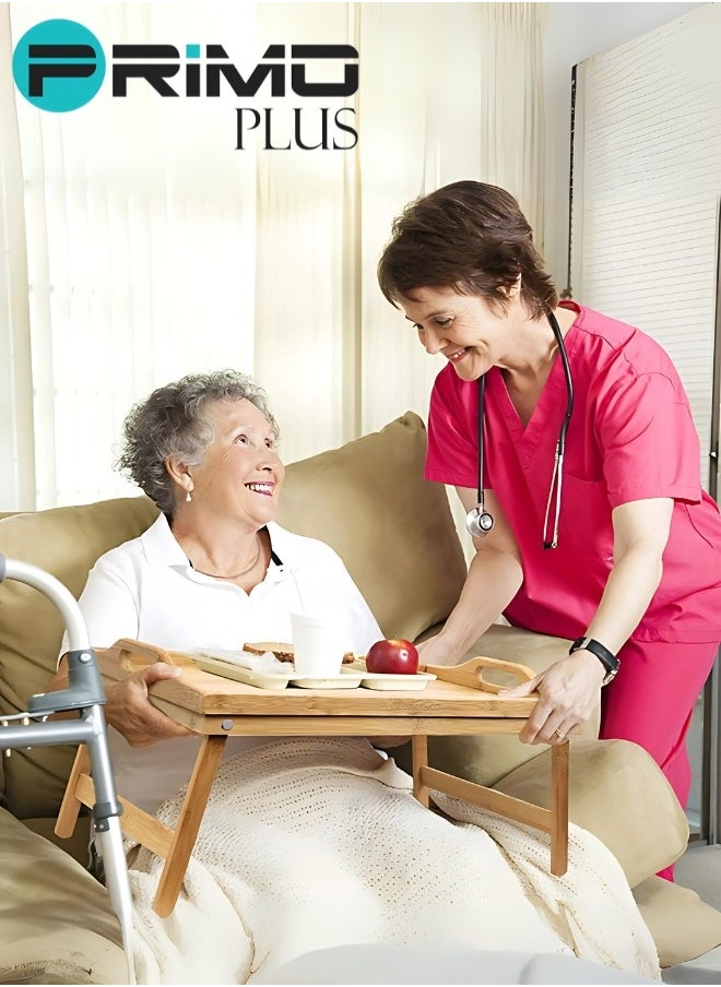 PRIMO PLUS - Bed Tray Table With Folding Legs Brown - Image 1