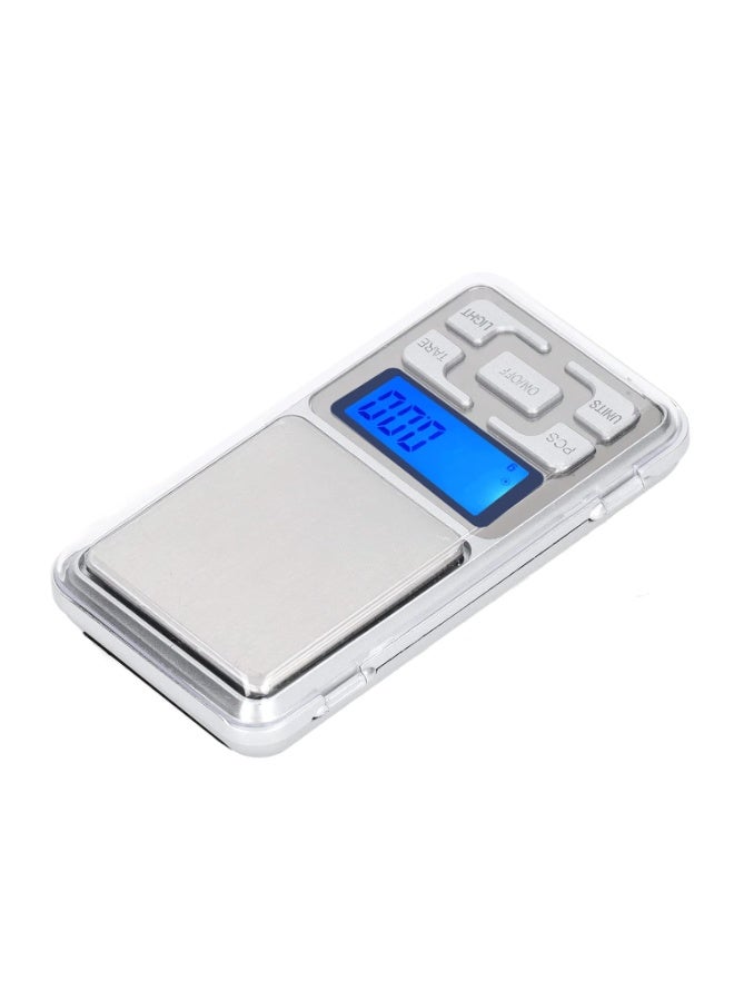 Digital pocket scale 200g x 0.01g with backlit blue display and transparent protective cover - Image 4