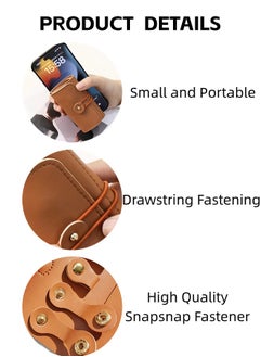 ShebSheb Foldable Mini Jewelry Travel Case,Portable Small Jewelry Organizer Jewelry Roll Storage Box for Rings Necklaces Bracelets Earrings  - Image 3