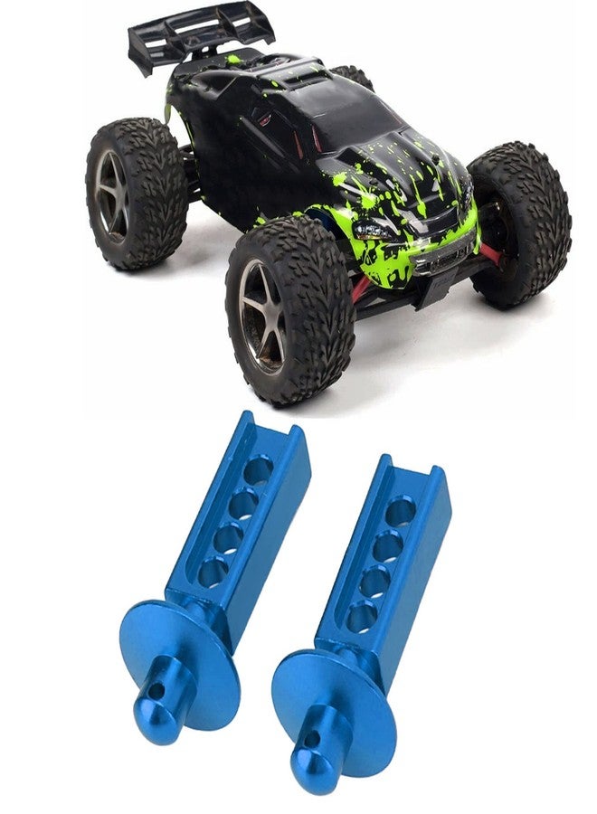 Dilwe 2Pcs RC Car Body Post, Aluminum RC Car Shell Holder Mounts RC Upgrade Parts Accessories, RC Body Mounts for Traxxas Mini E Revo Slash 1:16 3 Colors (Blue) - Image 4