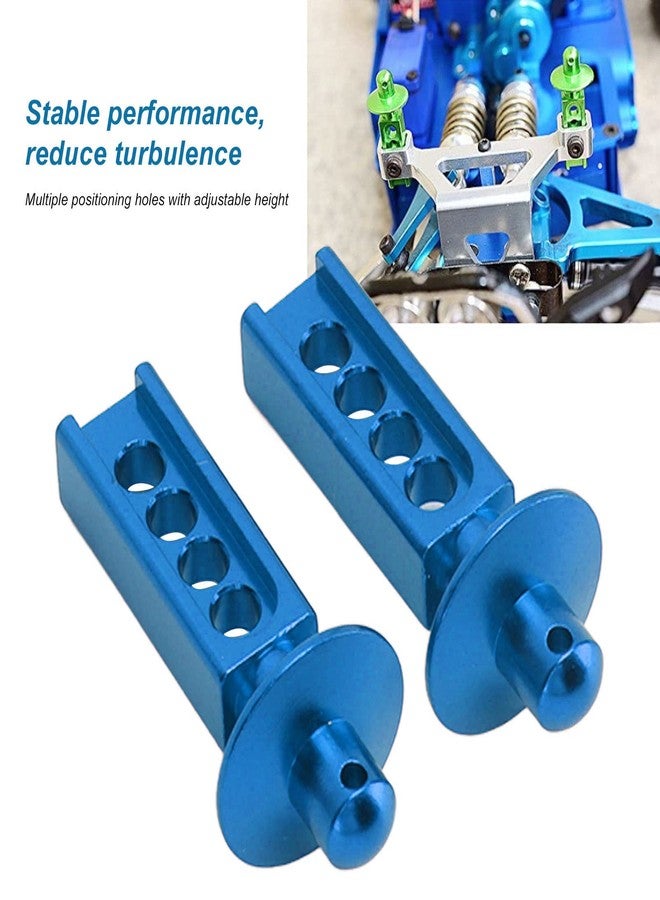 Dilwe 2Pcs RC Car Body Post, Aluminum RC Car Shell Holder Mounts RC Upgrade Parts Accessories, RC Body Mounts for Traxxas Mini E Revo Slash 1:16 3 Colors (Blue) - Image 3
