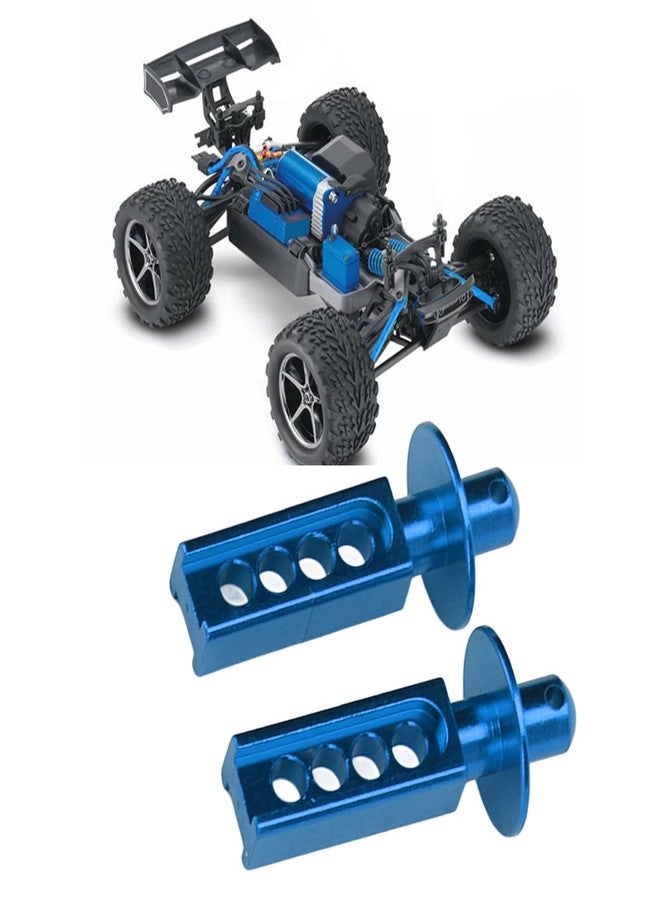 Dilwe 2Pcs RC Car Body Post, Aluminum RC Car Shell Holder Mounts RC Upgrade Parts Accessories, RC Body Mounts for Traxxas Mini E Revo Slash 1:16 3 Colors (Blue) - Image 5