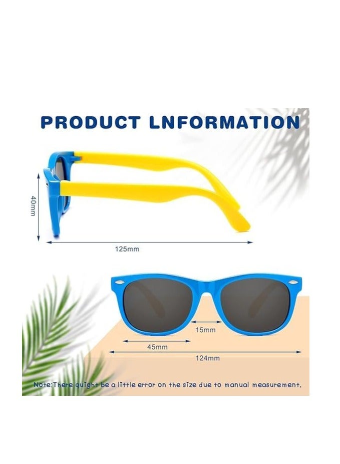 Kids Polarized Sunglasses TPEE Rubber Flexible Frame for Boys Girls Age 3-8, 100% UV Protection Toddler Sunglasses - Image 5