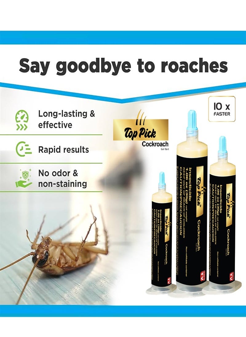 Top Pick Cockroach Gel Bait Bug Barrier Gel Trap 30g Pack Of 3 