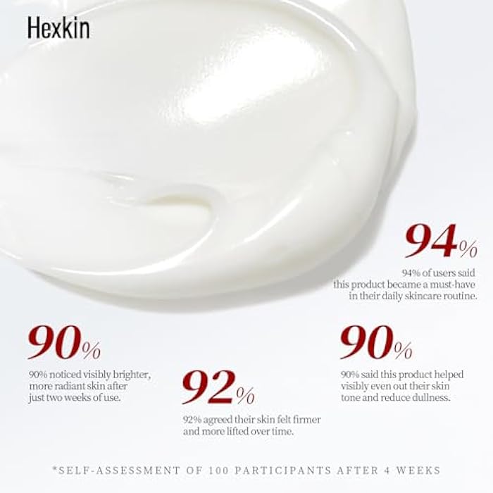 Hexkin قناع الوجه القابل للتقشير بالكولاجين، قناع وجه مرن للعناية بالترطيب، يقلل من الترهل والبهتان لبشرة متألقة، العناية بالبشرة الكورية، 2.82 أونصة. - Image 4