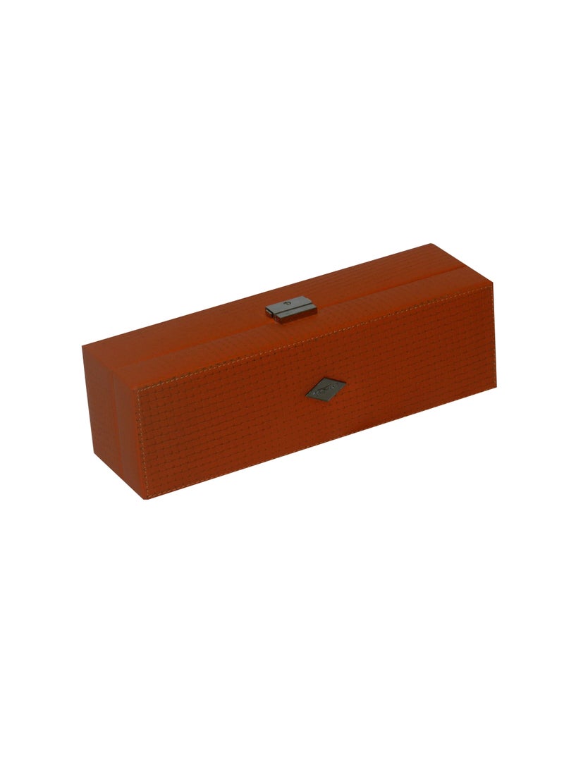 LAVERI LEATHER Laveri Watch Box for Men Women (05 Slots), Premium  Leather Watch Case  Organizer with Lock, Removable Pillow - Image 3