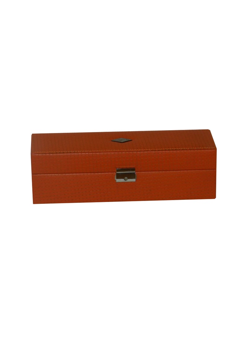 LAVERI LEATHER Laveri Watch Box for Men Women (05 Slots), Premium  Leather Watch Case  Organizer with Lock, Removable Pillow - Image 5