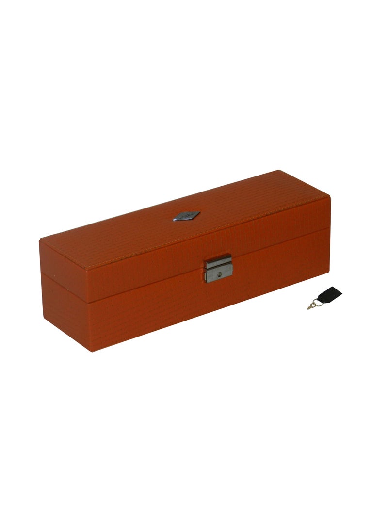 LAVERI LEATHER Laveri Watch Box for Men Women (05 Slots), Premium  Leather Watch Case  Organizer with Lock, Removable Pillow - Image 2