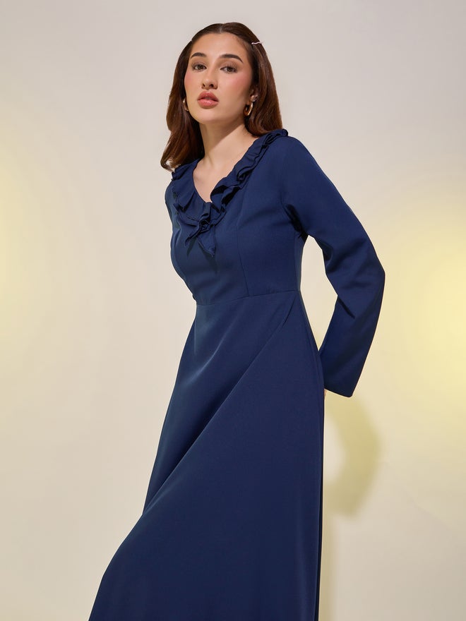 Take Two Ruffled Long Sleeve Dress  - Image 3