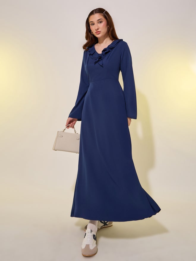 Take Two Ruffled Long Sleeve Dress  - Image 1