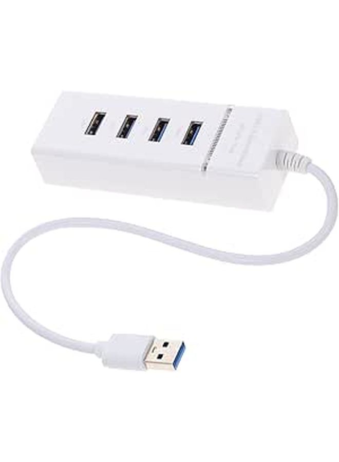 USB Hub Splitter 4 منافذ نقل بيانات سريع توسيع الكمبيوتر المحمول إعداد سهل - Image 1