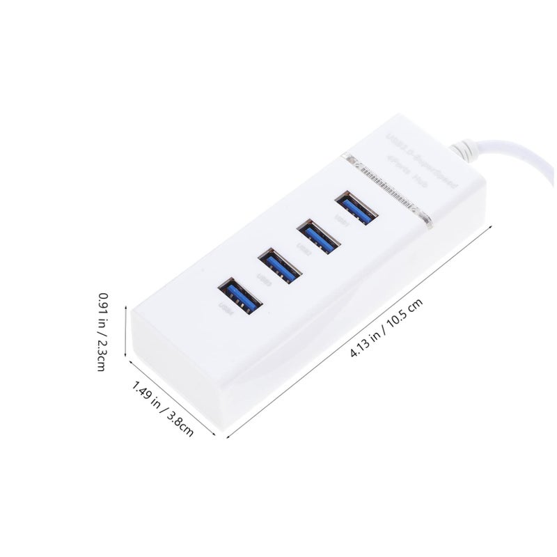 USB Hub Splitter 4 منافذ نقل بيانات سريع توسيع الكمبيوتر المحمول إعداد سهل - Image 3