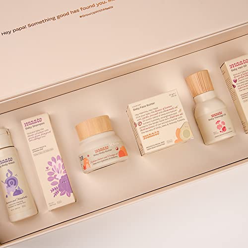 Maate Baby Skincare Wellness Box | 6 Skincare and Haircare Newborn Baby Kit | Baby Gift Set for Newborn | Newborn Baby Care Kit | Baby Shower Gift | Gentle on Sensitive Skin - Image 5