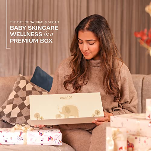 Maate Baby Skincare Wellness Box | 6 Skincare and Haircare Newborn Baby Kit | Baby Gift Set for Newborn | Newborn Baby Care Kit | Baby Shower Gift | Gentle on Sensitive Skin - Image 2