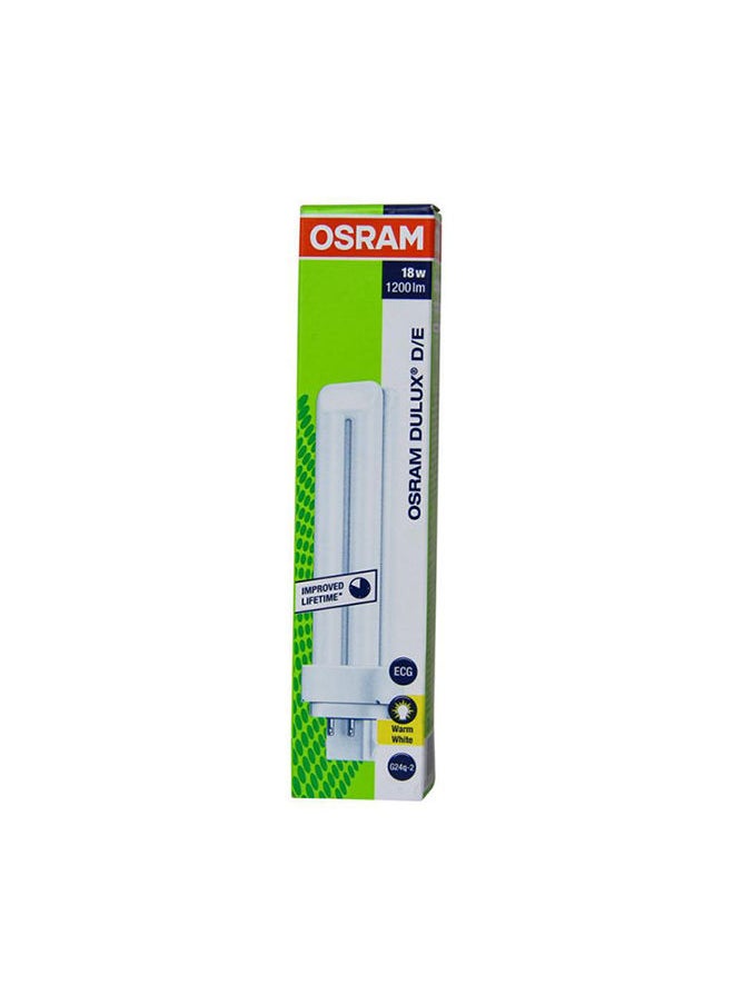 أوسرام أوسرام ديولكس DE 4 Pin Bulb 18W أبيض دافئ، مصباح موفر للطاقة (عبوة من 4)  - Image 2