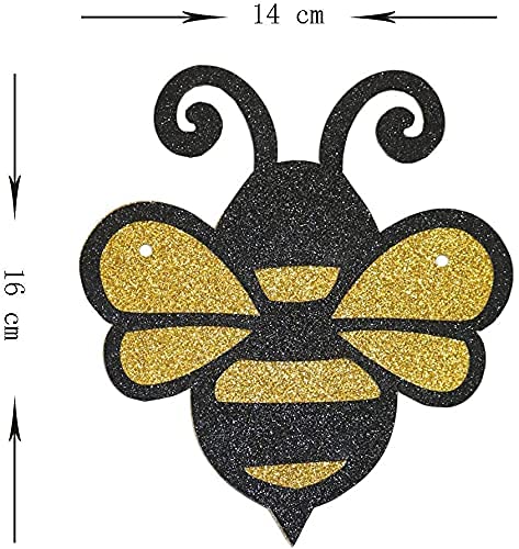 Festiko®Queen Bee is 70 Gold Glitter Paper Banner,70th Birthday Party Sign Funny/Gag 70 Bday Party Decor,for Mother,Mom's Birthday Party Decoration Supplies. - Image 2