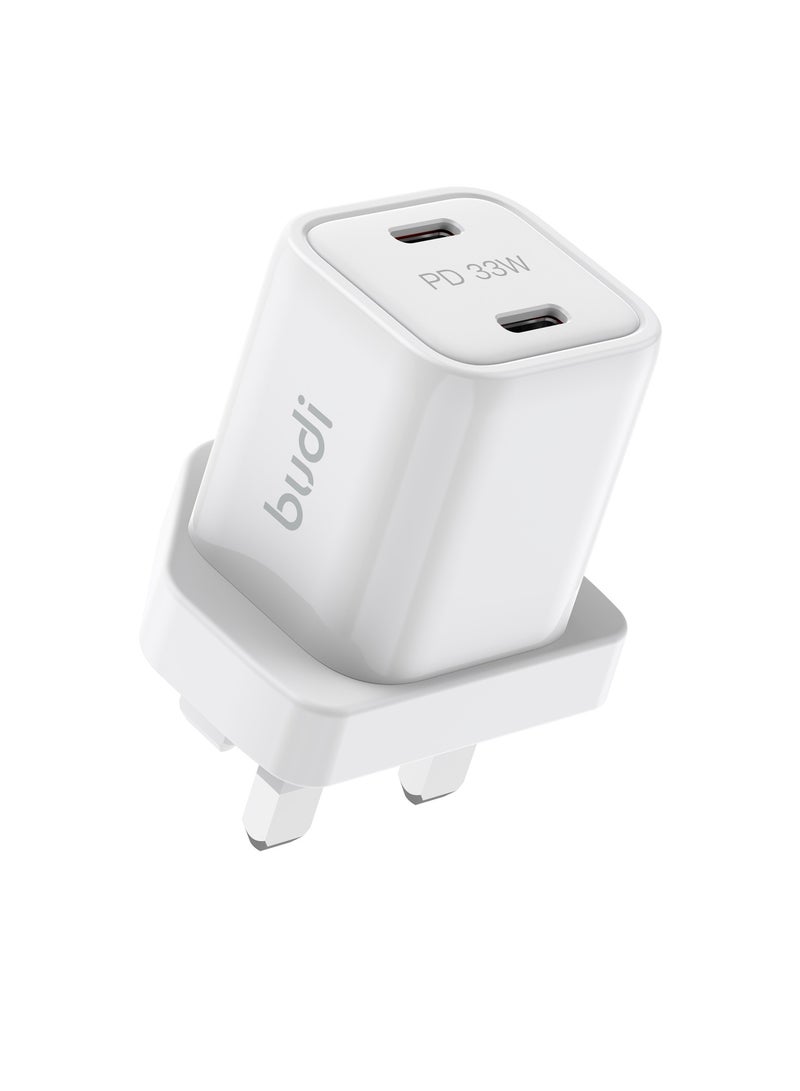 budi 30W USB-C PD And QC3.0 Wall Charger + 65W USB-C PD Fast Charger Cable - Image 4