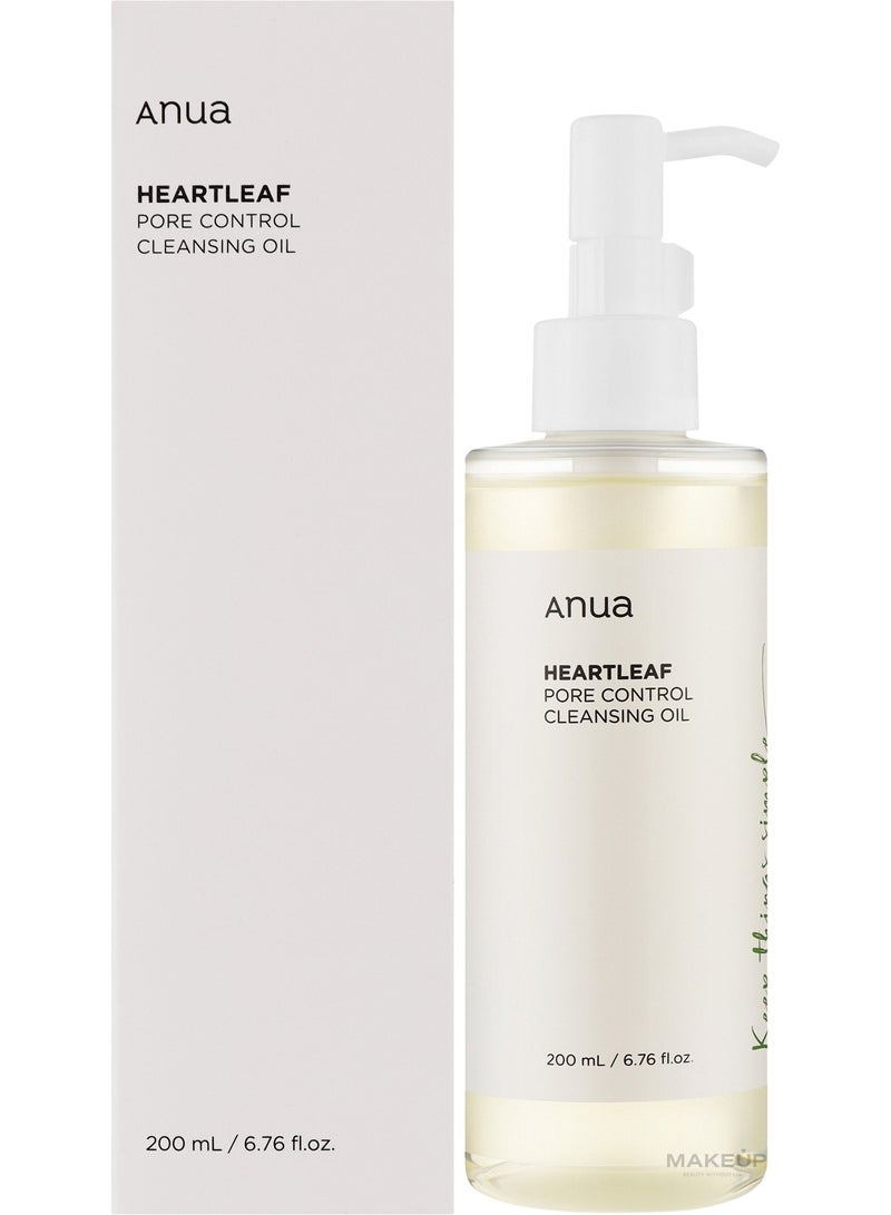 Anua Wonder Anua Heartleaf Pore Control Cleansing Oil – Deep Pore & Makeup Remover - Image 1