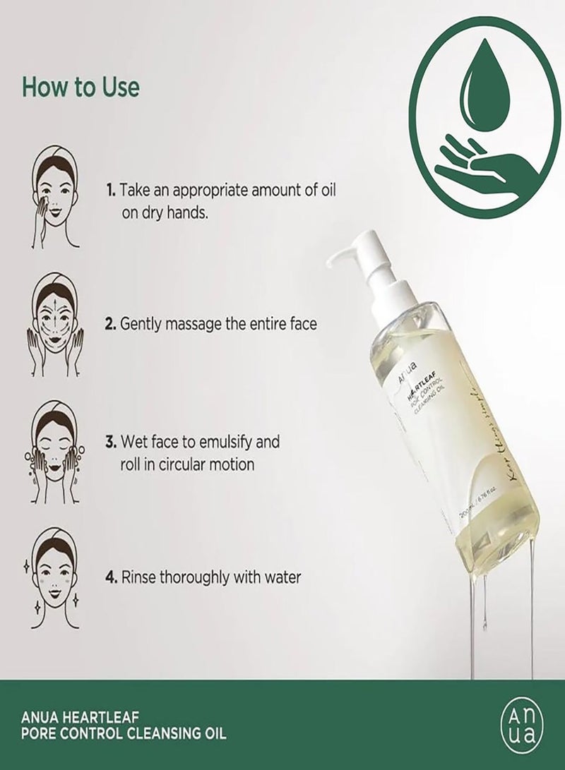 Anua Wonder Anua Heartleaf Pore Control Cleansing Oil – Deep Pore & Makeup Remover - Image 3