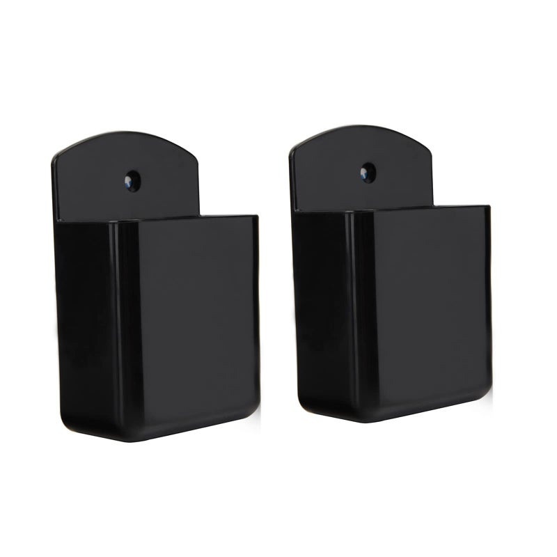 KYIEN Pack of 2 Self Adhesive TV Air Conditioner Remote Control Holder Wall Mount Storage Box Organizer - Image 1