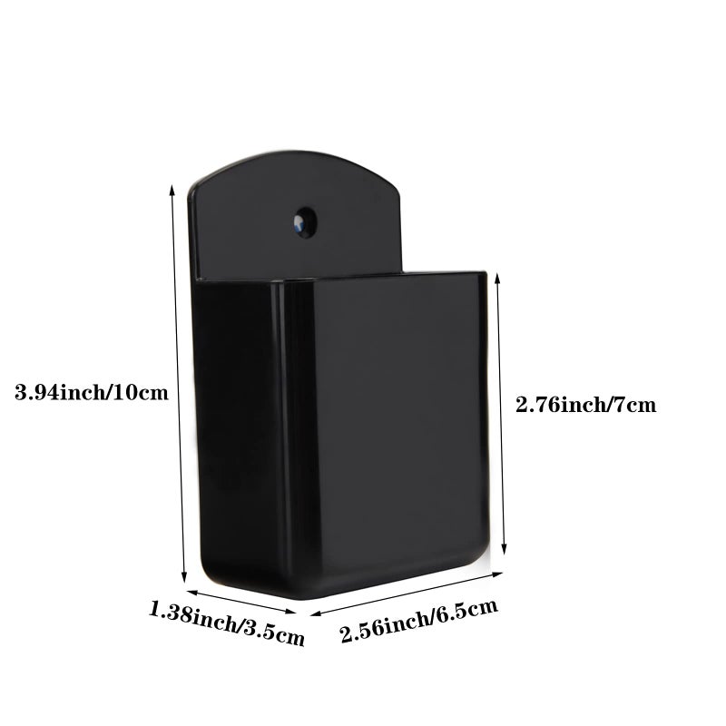 KYIEN Pack of 2 Self Adhesive TV Air Conditioner Remote Control Holder Wall Mount Storage Box Organizer - Image 4