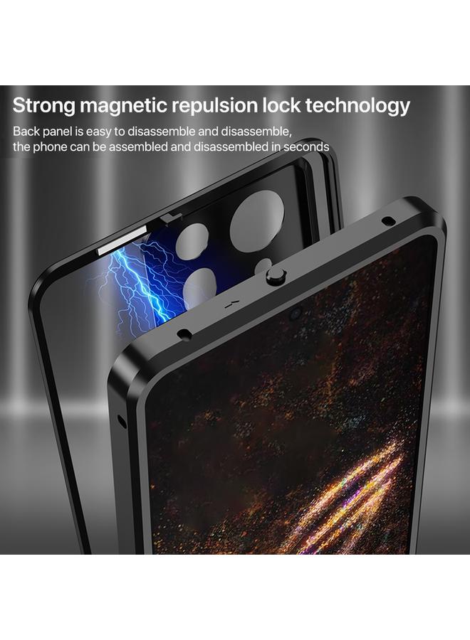 S-TOP Case For ASUS ROG Phone 9 Pro Snap Buckle Metal Frame Glass Back Panel Phone Case - Image 5