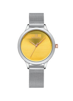 NAVIFORCE Elegant Women's Quartz Watch Stylish Round Dial with Minimalist Design Stainless Steel Mesh Strap Fashionable Timepiece for Everyday Wear and Special Occasions  - Image 1