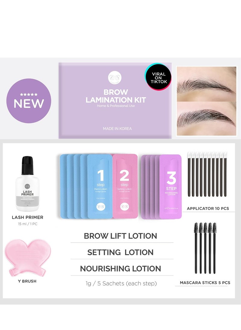 CLIONE PRIME - At Home Brow Lamination Kit - DIY Eyebrow Lamination Kit Professional Eye Brow Perm Kit Instant DIY Eyebrow Lift Kit for Fuller Thicker Brows Lasts For Upto 8 Weeks - Image 1