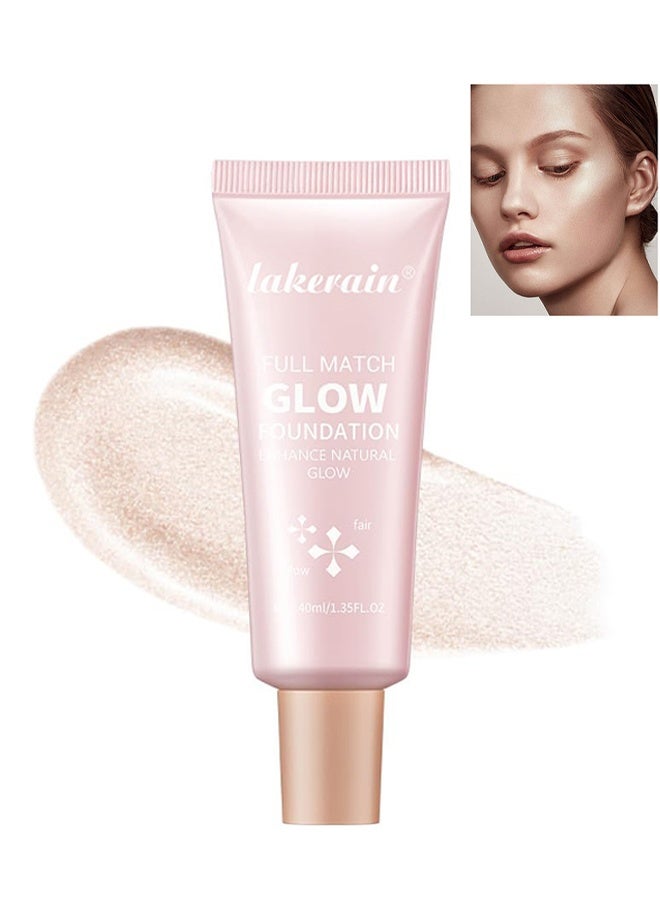 ليكرين كريم أساس فول ماتش جلو ، تعزيز توهج كريم الأساس الطبيعي ، تغطية احترافية لإطلالة خالية من العيوب # 01 عادل (40 مل) - Image 1