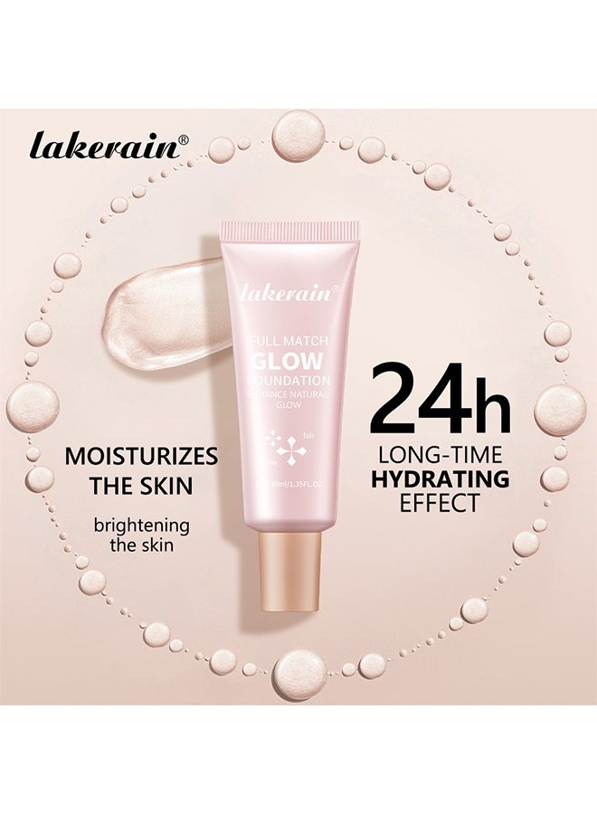 ليكرين كريم أساس فول ماتش جلو ، تعزيز توهج كريم الأساس الطبيعي ، تغطية احترافية لإطلالة خالية من العيوب # 01 عادل (40 مل) - Image 3