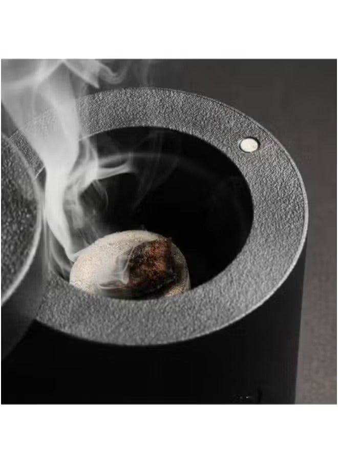 RaboS مبخرة كهربائية إلكترونية مدخان BK-108 - مبخرة بخور قابلة لإعادة الشحن عبر USB للمنزل والسيارة والمكتب - موزع روائح بدون لهب مع ملف تسخين سريع - حامل بخور عود إسلامي آمن وأنيق للعطور التقليدية - تصميم صغير الحجم وقابل للحمل - Image 3