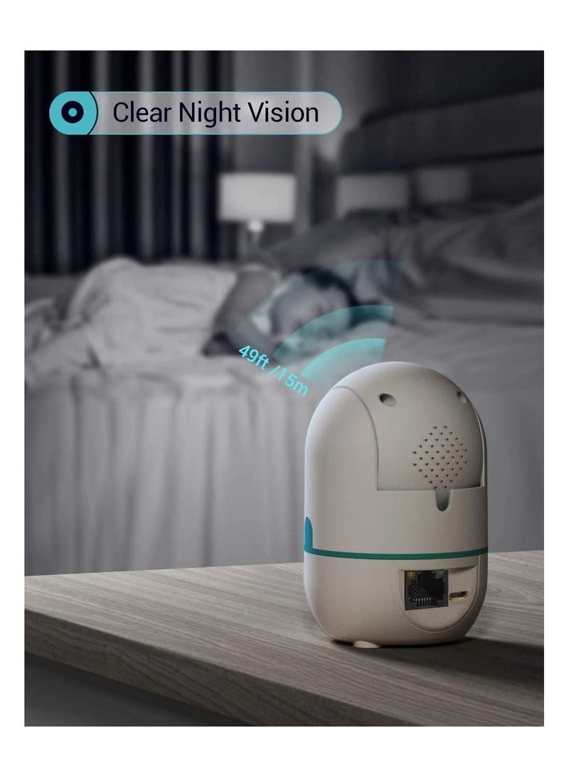 HeimVision HM202A 3MP 2K Security Camera With Smart Night Vision/Ptz/Two-Way Audio, 2.4GHz Wireless Home Surveillance IP Camera For Baby/Elder/Pet/Nanny Monitor, Cloud Service/Microsd Support - Image 5