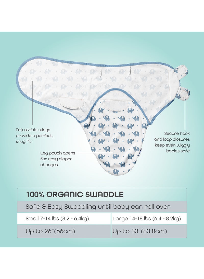 Moon Organic Swaddle Pack of 2 - Image 2