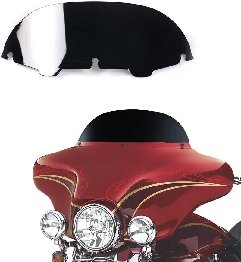 WYNMOTO Black 7" Windshield Windscreen for Harley Davidson Touring Models 1996-2013 - Image 1