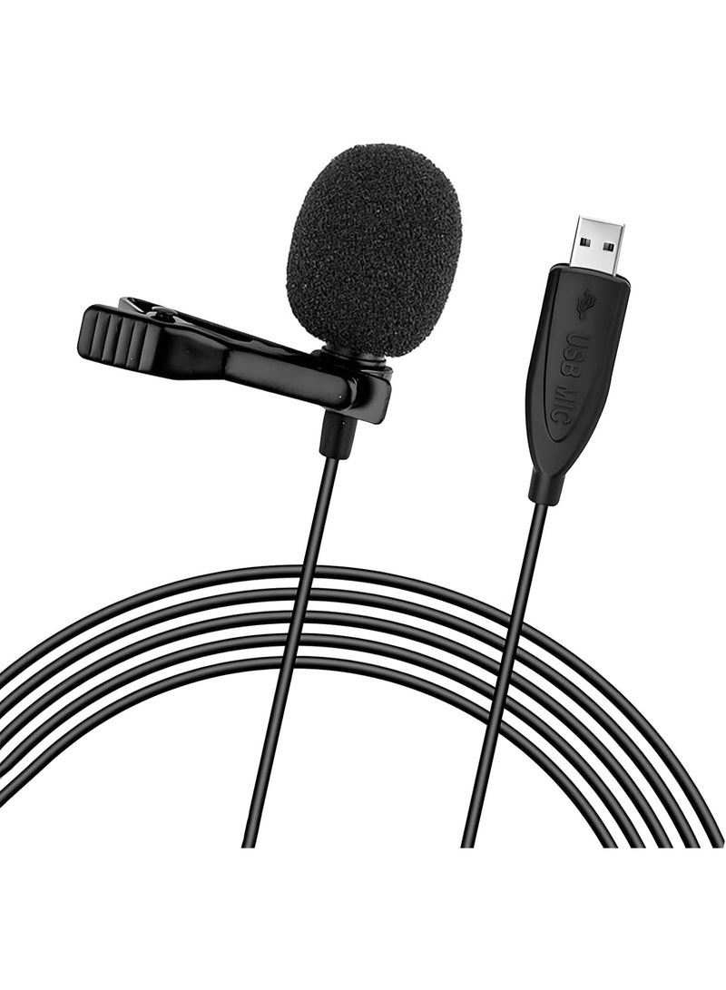USB Clip Microphone with 2m Cable – Hands-Free Mic for Laptop, PC, and Mac – Ideal for Recording, Meetings & Videos - Image 2