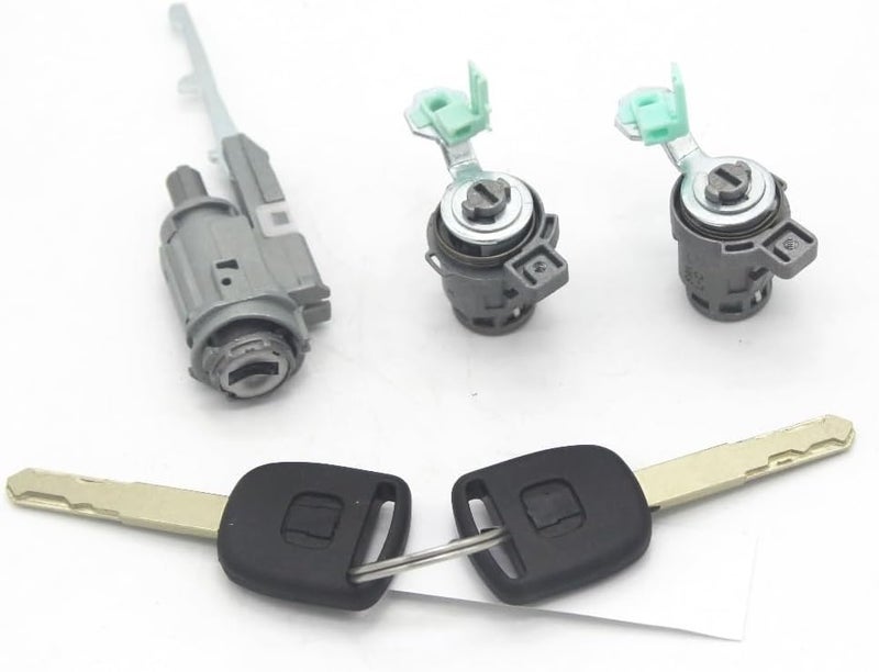 DEMULAX Car Door Lock Cylinder Set with Keys for CR-V 2003-2006 - Image 2