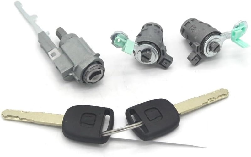 DEMULAX Car Door Lock Cylinder Set with Keys for CR-V 2003-2006 - Image 3