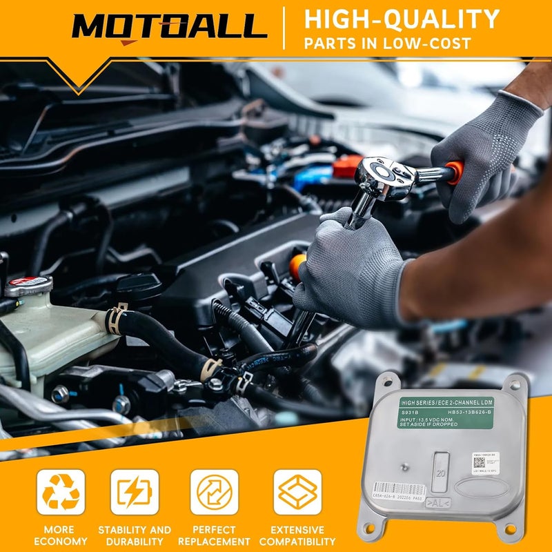 MOTOALL FB53-13B626-B Xenon Ballast Module Control Unit for Ford Explorer 2016-2019 - Image 2