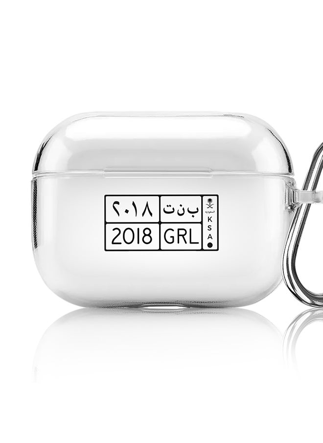 Stylizedd Classic Clear printed Case for Apple AirPods Pro 2nd Generation Thin Transparent Cover [Designed for Apple AirPods Pro 2nd Generation] - 2018 GRL  - Image 1