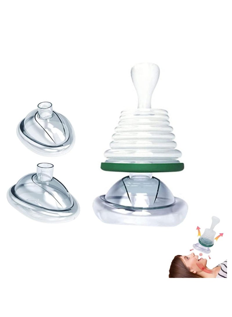 Generic - Choking Emergency Device, professional asphyxia first aid device for adults and children, suction obstruction device, and breathing trainer, with 2 masks of different sizes - Image 1