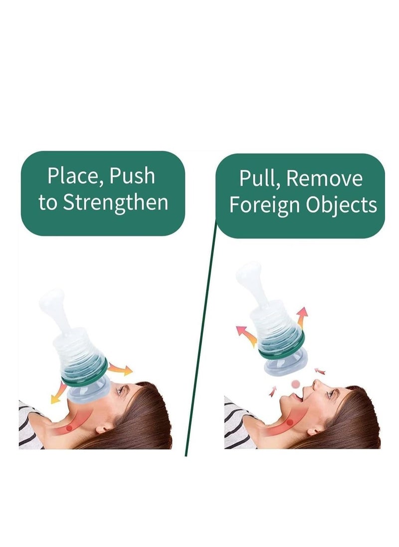 Generic - Choking Emergency Device, professional asphyxia first aid device for adults and children, suction obstruction device, and breathing trainer, with 2 masks of different sizes - Image 1