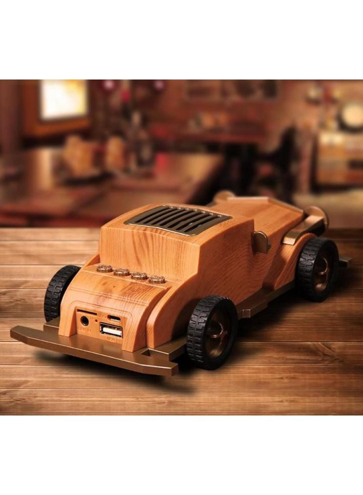 ARNOTEC Retro Bluetooth Speaker Wireless Household Portable Radio Mini Subwoofer Creative Personality Car High Volume Audio with TF USB AUX Rechargeable Battery  - Image 3
