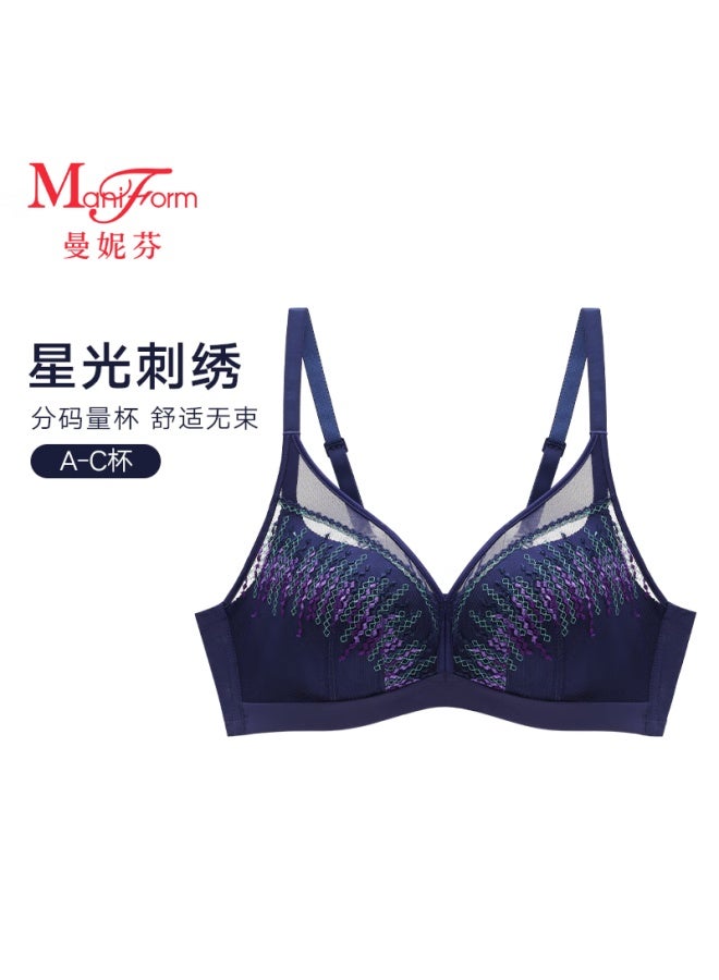 Maniform Starlight Embroidered Wireless Soft Support U-shaped Push-up Premium Women's Bra