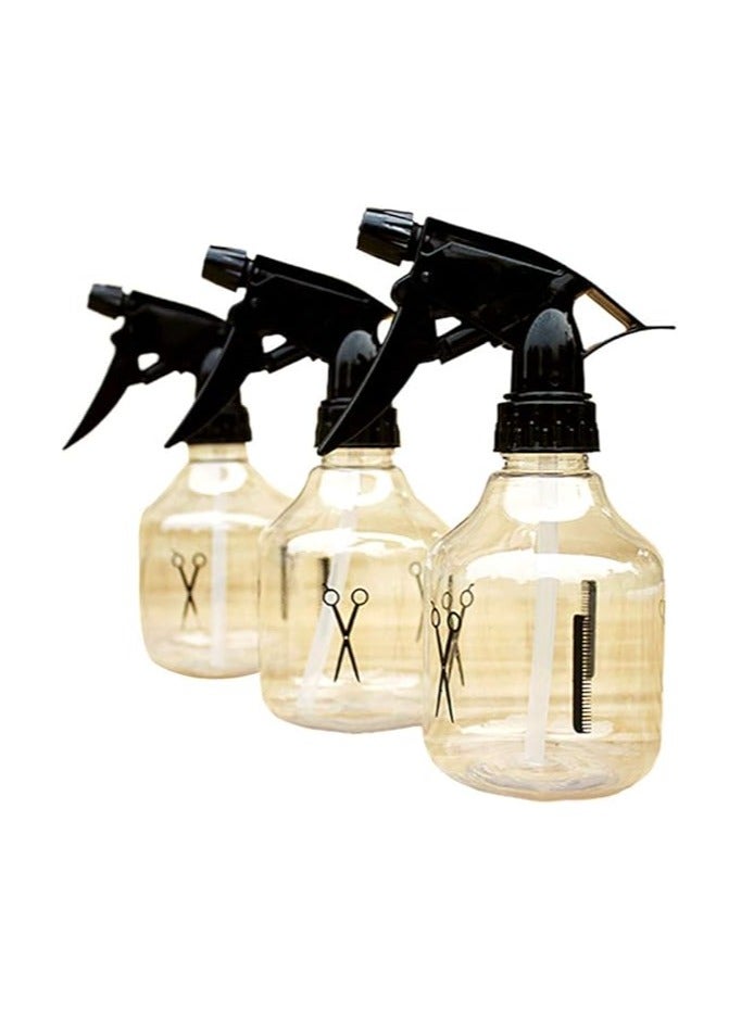 Generic Reusable Plastic Water Sprayer with Spray Pump for Cleaning, Gardening, Beauty Salon, Pack of 3 (Clear)  - Image 5